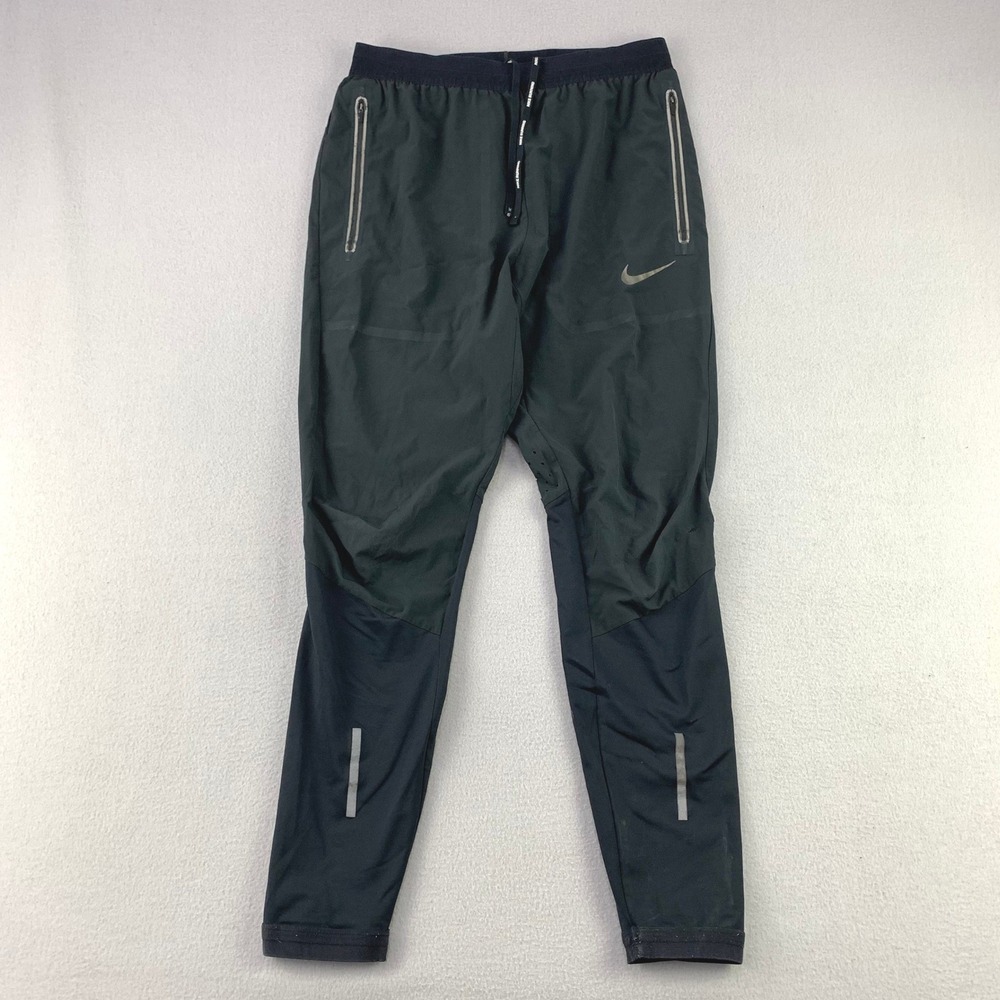 Nike Essential Training Joggers Mens Small Black Running Tapered Track Pants Gym